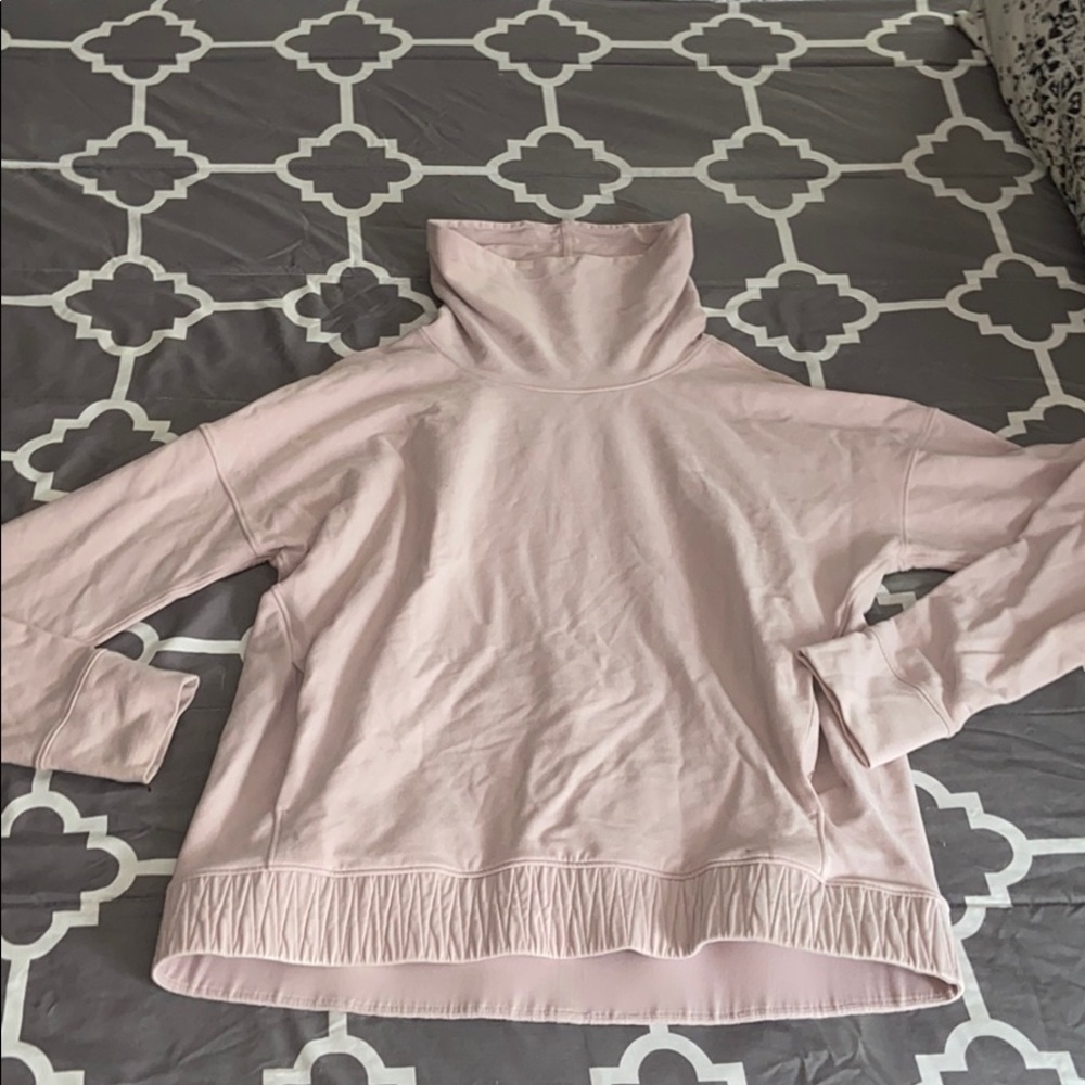 Pink Lululemon pullover sweatshirt